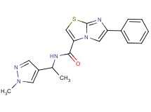 N-[1-(1-methyl-1H-pyrazol-4-yl)ethyl]-6-phenylimidazo[2,1-b][1,3]thiazole-3-carboxamide
