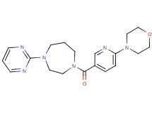 1-[(6-morpholin-4-ylpyridin-3-yl)carbonyl]-4-pyrimidin-2-yl-1,4-diazepane