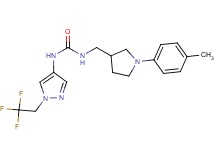 N-{[1-(4-methylphenyl)pyrrolidin-3-yl]methyl}-N'-[1-(2,2,2-trifluoroethyl)-1H-pyrazol-4-yl]urea