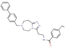 N-{2-[7-(4-biphenylylmethyl)-6,7,8,9-tetrahydro-5H-[1,2,4]triazolo[4,3-d][1,4]diazepin-3-yl]ethyl}-4-methylbenzamide