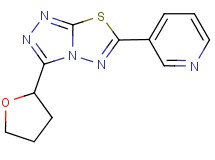 6-pyridin-3-yl-3-(tetrahydrofuran-2-yl)[1,2,4]triazolo[3,4-b][1,3,4]thiadiazole