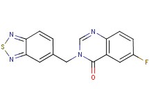 3-(2,1,3-benzothiadiazol-5-ylmethyl)-6-fluoroquinazolin-4(3H)-one
