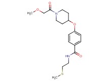4-{[1-(methoxyacetyl)-4-piperidinyl]oxy}-N-[2-(methylthio)ethyl]benzamide