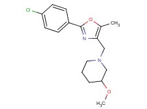 1-{[2-(4-chlorophenyl)-5-methyl-1,3-oxazol-4-yl]methyl}-3-methoxypiperidine