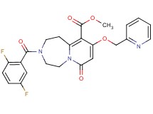 methyl 3-(2,5-difluorobenzoyl)-7-oxo-9-(2-pyridinylmethoxy)-1,2,3,4,5,7-hexahydropyrido[1,2-d][1,4]diazepine-10-carboxylate