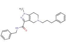 N-benzyl-1-methyl-5-(3-phenylpropyl)-4,5,6,7-tetrahydro-1H-pyrazolo[4,3-c]pyridine-3-carboxamide