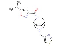 (1S*,5R*)-6-[(5-isopropyl-3-isoxazolyl)carbonyl]-3-(1,3-thiazol-4-ylmethyl)-3,6-diazabicyclo[3.2.2]nonane