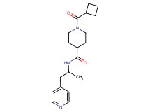 1-(cyclobutylcarbonyl)-N-[1-methyl-2-(4-pyridinyl)ethyl]-4-piperidinecarboxamide