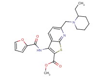 methyl 6-[(2-ethyl-1-piperidinyl)methyl]-3-(2-furoylamino)thieno[2,3-b]pyridine-2-carboxylate