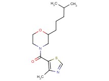 2-(4-methylpentyl)-4-[(4-methyl-1,3-thiazol-5-yl)carbonyl]morpholine