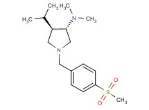 (3S*,4R*)-4-isopropyl-N,N-dimethyl-1-[4-(methylsulfonyl)benzyl]pyrrolidin-3-amine