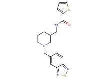 N-{[1-(2,1,3-benzothiadiazol-5-ylmethyl)-3-piperidinyl]methyl}-2-thiophenecarboxamide