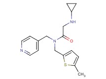 N~2~-cyclopropyl-N~1~-[(5-methyl-2-thienyl)methyl]-N~1~-(pyridin-4-ylmethyl)glycinamide