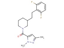 3-[2-(2,6-difluorophenyl)ethyl]-1-[(1,3-dimethyl-1H-pyrazol-5-yl)carbonyl]piperidine