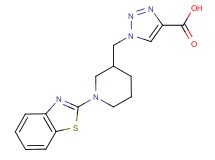 1-{[1-(1,3-benzothiazol-2-yl)piperidin-3-yl]methyl}-1H-1,2,3-triazole-4-carboxylic acid