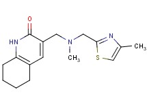 3-({methyl[(4-methyl-1,3-thiazol-2-yl)methyl]amino}methyl)-5,6,7,8-tetrahydro-2(1H)-quinolinone trifluoroacetate