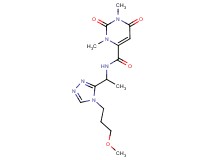 N-{1-[4-(3-methoxypropyl)-4H-1,2,4-triazol-3-yl]ethyl}-1,3-dimethyl-2,6-dioxo-1,2,3,6-tetrahydro-4-pyrimidinecarboxamide