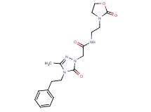 2-[3-methyl-5-oxo-4-(2-phenylethyl)-4,5-dihydro-1H-1,2,4-triazol-1-yl]-N-[2-(2-oxo-1,3-oxazolidin-3-yl)ethyl]acetamide