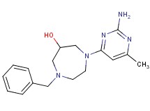 1-(2-amino-6-methyl-4-pyrimidinyl)-4-benzyl-1,4-diazepan-6-ol
