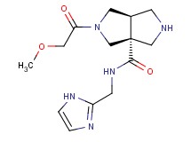 (3aR*,6aR*)-N-(1H-imidazol-2-ylmethyl)-2-(methoxyacetyl)hexahydropyrrolo[3,4-c]pyrrole-3a(1H)-carboxamide