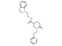 N-[2-(1H-1,2,3-benzotriazol-1-yl)ethyl]-6-oxo-1-[2-(2-pyridinyl)ethyl]-3-piperidinecarboxamide