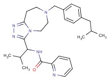N-{1-[7-(4-isobutylbenzyl)-6,7,8,9-tetrahydro-5H-[1,2,4]triazolo[4,3-d][1,4]diazepin-3-yl]-2-methylpropyl}-2-pyridinecarboxamide