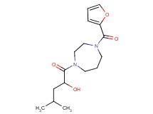 1-[4-(2-furoyl)-1,4-diazepan-1-yl]-4-methyl-1-oxopentan-2-ol