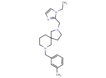 2-[(1-ethyl-1H-imidazol-2-yl)methyl]-7-(3-methylbenzyl)-2,7-diazaspiro[4.5]decane