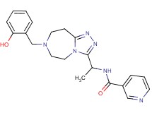 N-{1-[7-(2-hydroxybenzyl)-6,7,8,9-tetrahydro-5H-[1,2,4]triazolo[4,3-d][1,4]diazepin-3-yl]ethyl}nicotinamide