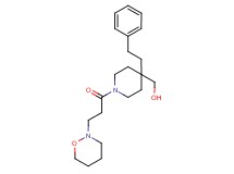 [1-[3-(1,2-oxazinan-2-yl)propanoyl]-4-(2-phenylethyl)-4-piperidinyl]methanol