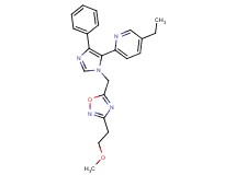 5-ethyl-2-(1-{[3-(2-methoxyethyl)-1,2,4-oxadiazol-5-yl]methyl}-4-phenyl-1H-imidazol-5-yl)pyridine