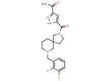 1-(5-{[7-(2,3-difluorobenzyl)-2,7-diazaspiro[4.5]dec-2-yl]carbonyl}-1H-pyrazol-3-yl)ethanone