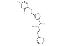 5-[(2-chloro-4-fluorophenoxy)methyl]-N-methyl-N-(2-phenylethyl)-3-isoxazolecarboxamide