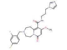 3-(2,4-difluorobenzyl)-N-[3-(1H-imidazol-1-yl)propyl]-9-methoxy-7-oxo-1,2,3,4,5,7-hexahydropyrido[1,2-d][1,4]diazepine-10-carboxamide