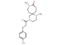 4-[3-(4-hydroxyphenyl)propanoyl]-1,9-dimethyl-1,4,9-triazaspiro[5.6]dodecan-10-one