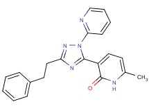6-methyl-3-[3-(2-phenylethyl)-1-pyridin-2-yl-1H-1,2,4-triazol-5-yl]pyridin-2(1H)-one