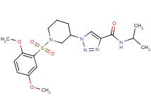 1-{1-[(2,5-dimethoxyphenyl)sulfonyl]-3-piperidinyl}-N-isopropyl-1H-1,2,3-triazole-4-carboxamide
