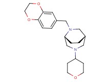 (1S*,5R*)-6-(2,3-dihydro-1,4-benzodioxin-6-ylmethyl)-3-(tetrahydro-2H-pyran-4-yl)-3,6-diazabicyclo[3.2.2]nonane