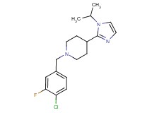 1-(4-chloro-3-fluorobenzyl)-4-(1-isopropyl-1H-imidazol-2-yl)piperidine