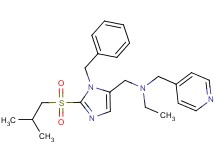N-{[1-benzyl-2-(isobutylsulfonyl)-1H-imidazol-5-yl]methyl}-N-(4-pyridinylmethyl)ethanamine