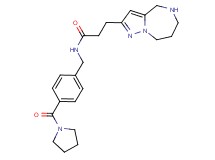 N-[4-(1-pyrrolidinylcarbonyl)benzyl]-3-(5,6,7,8-tetrahydro-4H-pyrazolo[1,5-a][1,4]diazepin-2-yl)propanamide hydrochloride