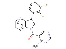 (3R*,3aR*,7aR*)-3-(2,3-difluorophenyl)-1-[(4-methylpyrimidin-5-yl)carbonyl]octahydro-4,7-ethanopyrrolo[3,2-b]pyridine