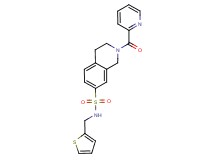 2-(pyridin-2-ylcarbonyl)-N-(2-thienylmethyl)-1,2,3,4-tetrahydroisoquinoline-7-sulfonamide