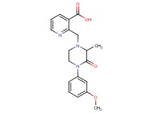2-{[4-(3-methoxyphenyl)-2-methyl-3-oxopiperazin-1-yl]methyl}nicotinic acid