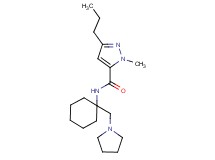 1-methyl-3-propyl-N-[1-(1-pyrrolidinylmethyl)cyclohexyl]-1H-pyrazole-5-carboxamide