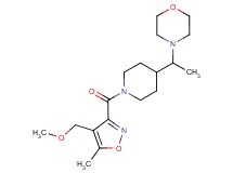4-[1-(1-{[4-(methoxymethyl)-5-methyl-3-isoxazolyl]carbonyl}-4-piperidinyl)ethyl]morpholine