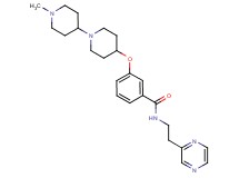 3-[(1'-methyl-1,4'-bipiperidin-4-yl)oxy]-N-[2-(2-pyrazinyl)ethyl]benzamide