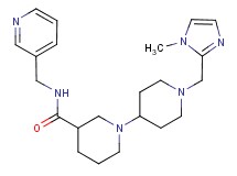 1'-[(1-methyl-1H-imidazol-2-yl)methyl]-N-(pyridin-3-ylmethyl)-1,4'-bipiperidine-3-carboxamide