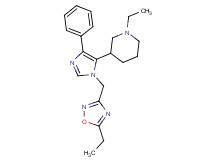 1-ethyl-3-{1-[(5-ethyl-1,2,4-oxadiazol-3-yl)methyl]-4-phenyl-1H-imidazol-5-yl}piperidine
