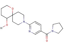 9-[5-(1-pyrrolidinylcarbonyl)-2-pyridinyl]-1-oxa-9-azaspiro[5.5]undecan-5-ol
